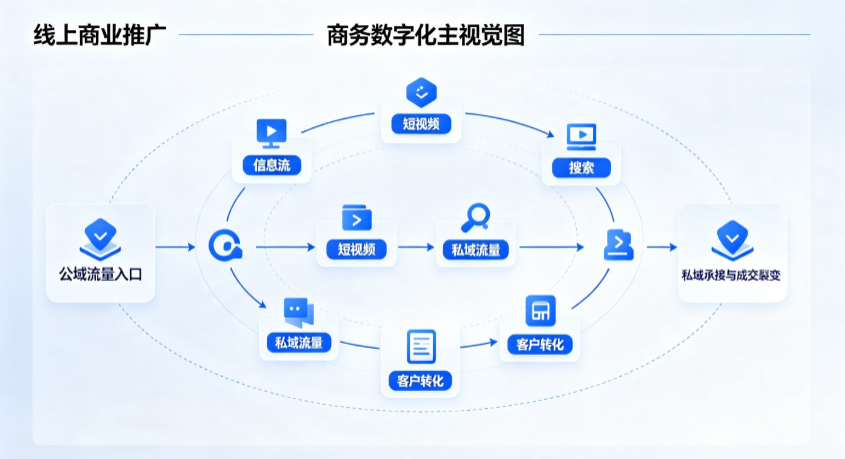 嵊泗县线上商业推广怎么做？全域流量闭环搭建与低成本转化实战指南